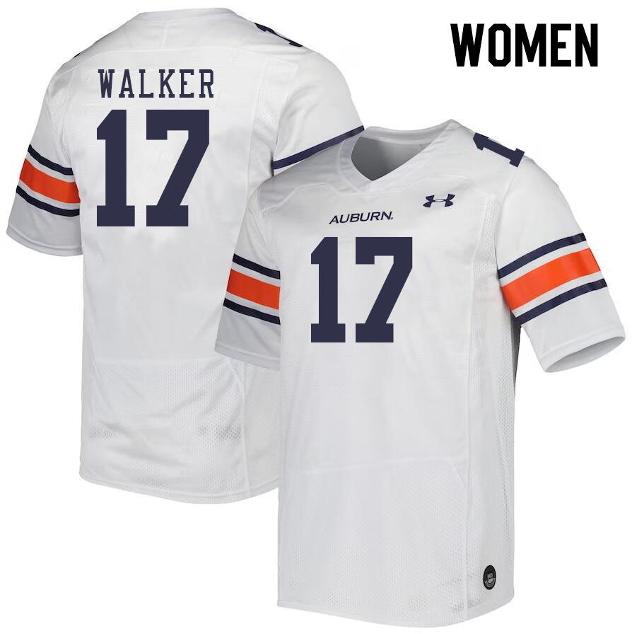 Women #17 Rico Walker Auburn Tigers College Football Jerseys Stitched-White